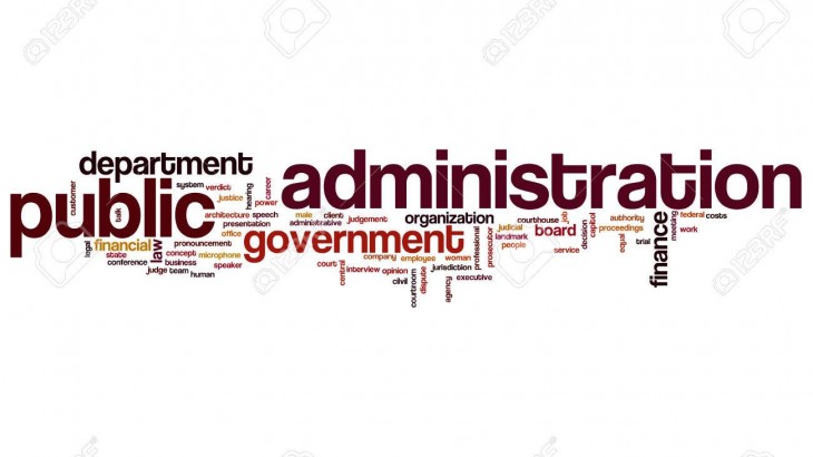 Public administration word cloud concept
